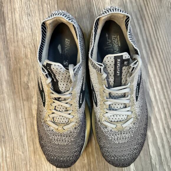 Brooks Womens Levitate 2 Gray Black Running Shoes Sneakers Size 9‎ M 1202791B060 - Picture 6 of 10